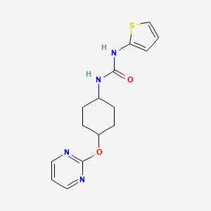 1-((1r,4r)-4-(Pyrimidin-2-yloxy)cyclohexyl)-3-(thiophen-2-yl)urea