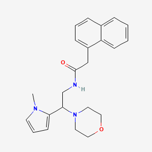 N-(2-(1-methyl-1H-pyrrol-2-yl)-2-morpholinoethyl)-2-(naphthalen-1-yl)acetamide
