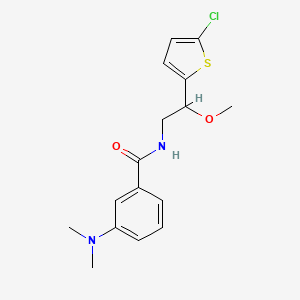 N-(2-(5-chlorothiophen-2-yl)-2-methoxyethyl)-3-(dimethylamino)benzamide