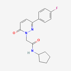 N-cyclopentyl-2-[3-(4-fluorophenyl)-6-oxopyridazin-1-yl]acetamide