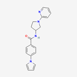 N-(1-(pyridin-2-yl)pyrrolidin-3-yl)-4-(1H-pyrrol-1-yl)benzamide