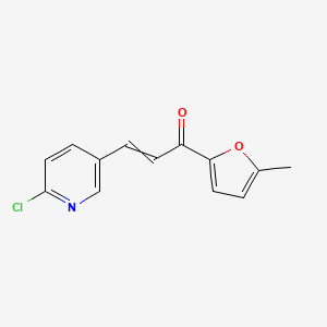 3-(6-Chloropyridin-3-yl)-1-(5-methylfuran-2-yl)prop-2-en-1-one