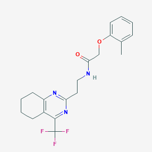 2-(o-tolyloxy)-N-(2-(4-(trifluoromethyl)-5,6,7,8-tetrahydroquinazolin-2-yl)ethyl)acetamide