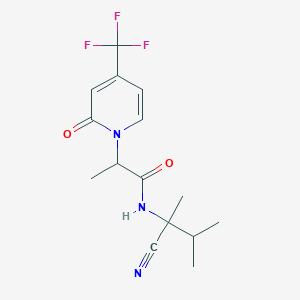 N-(2-Cyano-3-methylbutan-2-yl)-2-[2-oxo-4-(trifluoromethyl)pyridin-1-yl]propanamide