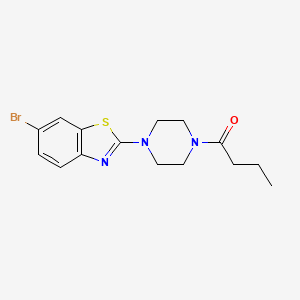 1-(4-(6-Bromobenzo[d]thiazol-2-yl)piperazin-1-yl)butan-1-one