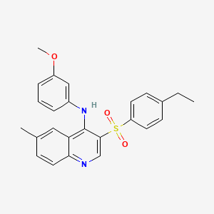 molecular formula C25H24N2O3S B2849263 3-((4-ethylphenyl)sulfonyl)-N-(3-methoxyphenyl)-6-methylquinolin-4-amine CAS No. 902914-98-1