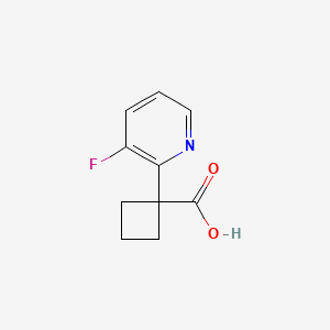 molecular formula C10H10FNO2 B2849266 1-(3-Fluoropyridin-2-yl)cyclobutanecarboxylic acid CAS No. 1865145-09-0