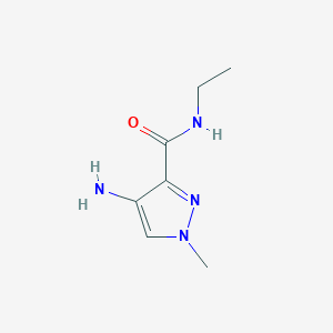 molecular formula C7H12N4O B2849273 4-Amino-N-ethyl-1-methyl-1H-pyrazole-3-carboxamide CAS No. 1006484-06-5