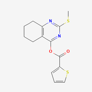 2-(Methylsulfanyl)-5,6,7,8-tetrahydro-4-quinazolinyl 2-thiophenecarboxylate