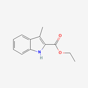 molecular formula C12H13NO2 B2849275 Ethyl 3-methyl-1H-indole-2-carboxylate CAS No. 20032-31-9; 26304-51-8