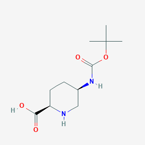 cis-5-((Tert-butoxycarbonyl)amino)piperidine-2-carboxylic acid