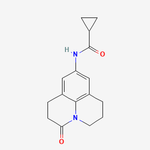 N-(3-oxo-1,2,3,5,6,7-hexahydropyrido[3,2,1-ij]quinolin-9-yl)cyclopropanecarboxamide