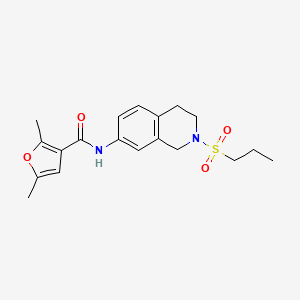 2,5-dimethyl-N-(2-(propylsulfonyl)-1,2,3,4-tetrahydroisoquinolin-7-yl)furan-3-carboxamide