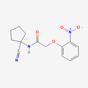 molecular formula C14H15N3O4 B2849301 N-(1-cyanocyclopentyl)-2-(2-nitrophenoxy)acetamide CAS No. 849688-15-9