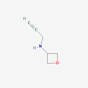 molecular formula C6H9NO B2849312 N-prop-2-ynyloxetan-3-amine CAS No. 1343229-39-9