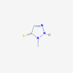 molecular formula C3H5N3S B2849325 3-methyl-2H-triazole-4-thione CAS No. 36811-20-8