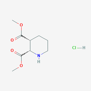 Dimethyl (2S,3R)-piperidine-2,3-dicarboxylate;hydrochloride