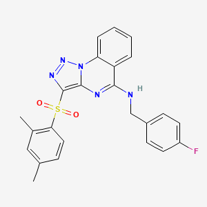 3-[(2,4-dimethylphenyl)sulfonyl]-N-(4-fluorobenzyl)[1,2,3]triazolo[1,5-a]quinazolin-5-amine