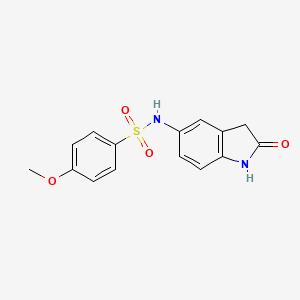 4-methoxy-N-(2-oxoindolin-5-yl)benzenesulfonamide