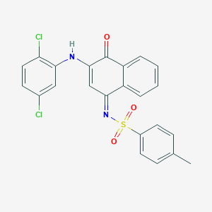 N-(3-(2,5-dichloroanilino)-4-oxo-1(4H)-naphthalenylidene)-4-methylbenzenesulfonamide