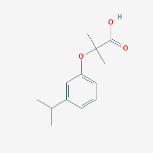 2-Methyl-2-[3-(propan-2-yl)phenoxy]propanoic acid