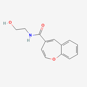 molecular formula C13H13NO3 B2849374 N-(2-hydroxyethyl)-1-benzoxepine-4-carboxamide CAS No. 950334-05-1