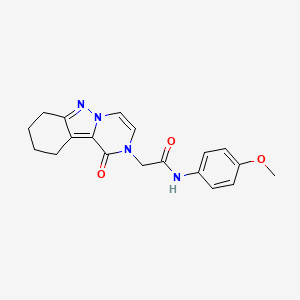 N-(4-methoxyphenyl)-2-(1-oxo-7,8,9,10-tetrahydropyrazino[1,2-b]indazol-2(1H)-yl)acetamide