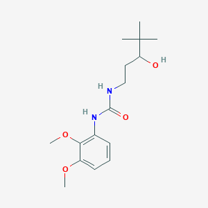 molecular formula C16H26N2O4 B2849379 1-(2,3-Dimethoxyphenyl)-3-(3-hydroxy-4,4-dimethylpentyl)urea CAS No. 1396808-17-5
