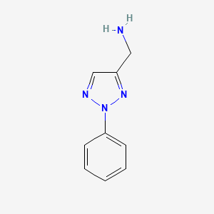 molecular formula C9H10N4 B2849386 (2-苯基-2H-1,2,3-三唑-4-基)甲基胺 CAS No. 912761-28-5