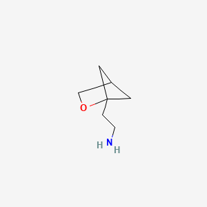 molecular formula C7H13NO B2849406 2-(2-氧杂双环[2.1.1]己烷-1-基)乙胺 CAS No. 2167179-42-0