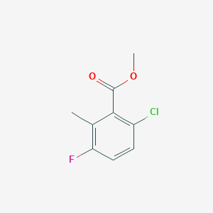 molecular formula C9H8ClFO2 B2849408 Methyl 6-chloro-3-fluoro-2-methylbenzoate CAS No. 1376760-13-2