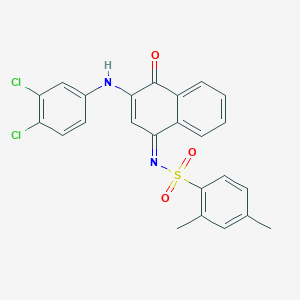 N-(3-(3,4-dichloroanilino)-4-oxo-1(4H)-naphthalenylidene)-2,4-dimethylbenzenesulfonamide