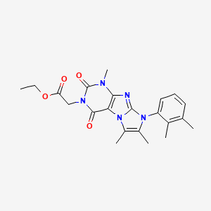 Ethyl 2-[6-(2,3-dimethylphenyl)-4,7,8-trimethyl-1,3-dioxopurino[7,8-a]imidazol-2-yl]acetate