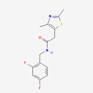 N-(2,4-difluorobenzyl)-2-(2,4-dimethylthiazol-5-yl)acetamide