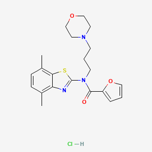 N-(4,7-dimethylbenzo[d]thiazol-2-yl)-N-(3-morpholinopropyl)furan-2-carboxamide hydrochloride
