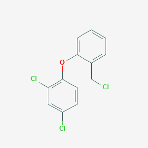 molecular formula C13H9Cl3O B2849430 2,4-Dichloro-1-[2-(chloromethyl)phenoxy]benzene CAS No. 478032-58-5