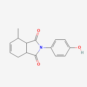 molecular formula C15H15NO3 B2849437 2-(4-羟基苯基)-4-甲基-3a,4,7,7a-四氢-1H-异吲哚-1,3(2H)-二酮 CAS No. 70893-22-0