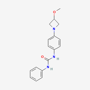 molecular formula C17H19N3O2 B2849450 1-(4-(3-Methoxyazetidin-1-yl)phenyl)-3-phenylurea CAS No. 2034262-27-4
