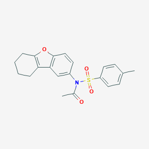 N-[(4-methylphenyl)sulfonyl]-N-6,7,8,9-tetrahydrodibenzo[b,d]furan-2-ylacetamide