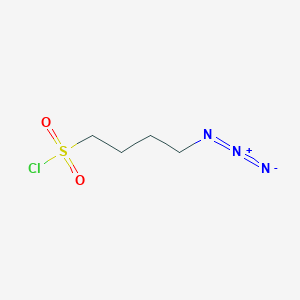molecular formula C4H8ClN3O2S B2849462 4-Azidobutane-1-sulfonyl chloride CAS No. 1839621-78-1
