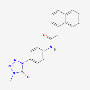 N-(4-(4-methyl-5-oxo-4,5-dihydro-1H-tetrazol-1-yl)phenyl)-2-(naphthalen-1-yl)acetamide