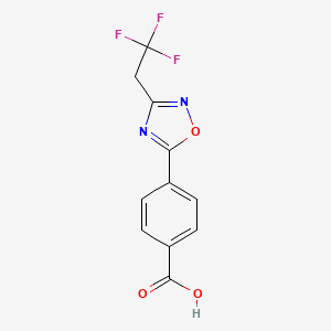 4-[3-(2,2,2-Trifluoroethyl)-1,2,4-oxadiazol-5-yl]benzoic acid