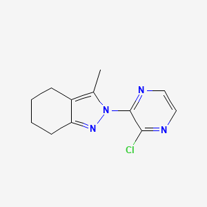 molecular formula C12H13ClN4 B2849476 2-(3-Chloropyrazin-2-yl)-3-methyl-4,5,6,7-tetrahydroindazole CAS No. 2415500-51-3