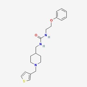 1-(2-Phenoxyethyl)-3-((1-(thiophen-3-ylmethyl)piperidin-4-yl)methyl)urea