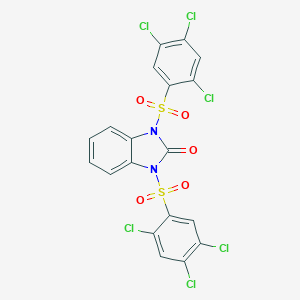 1,3-bis[(2,4,5-trichlorophenyl)sulfonyl]-1,3-dihydro-2H-benzimidazol-2-one