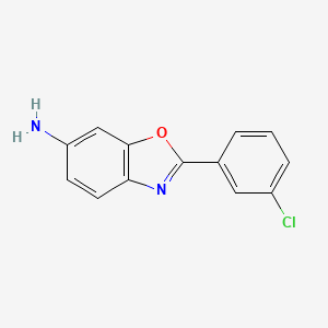 molecular formula C13H9ClN2O B2849495 2-(3-Chlorophenyl)-1,3-benzoxazol-6-amine CAS No. 69657-67-6