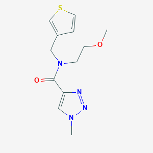 N-(2-methoxyethyl)-1-methyl-N-(thiophen-3-ylmethyl)-1H-1,2,3-triazole-4-carboxamide