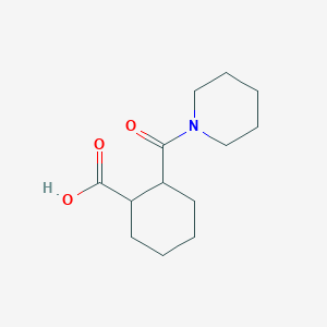 molecular formula C13H21NO3 B2849514 2-(哌啶-1-基甲酰)环己基甲酸 CAS No. 333437-34-6