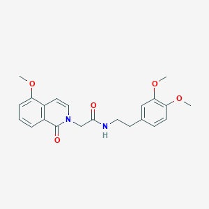 N-(3,4-dimethoxyphenethyl)-2-(5-methoxy-1-oxoisoquinolin-2(1H)-yl)acetamide