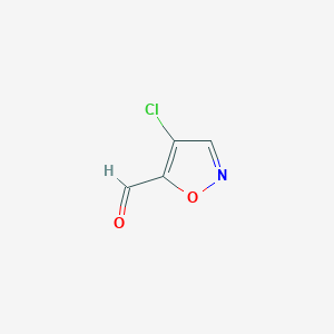 molecular formula C4H2ClNO2 B2849518 4-Chloro-1,2-oxazole-5-carbaldehyde CAS No. 1367939-56-7